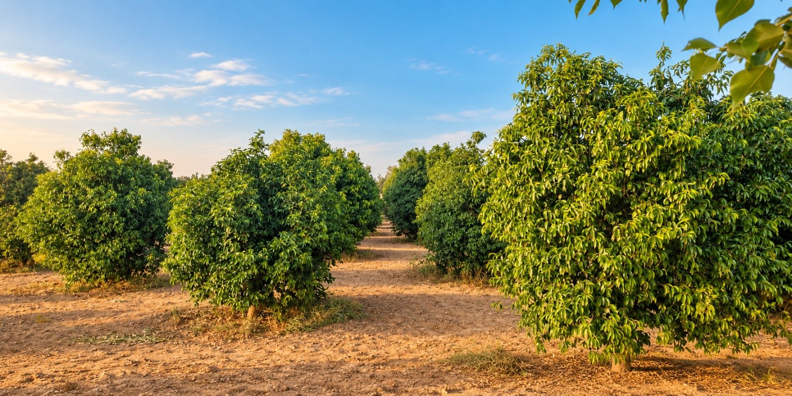 Orchard field representing the farmer view in LIONZ Smart Farm